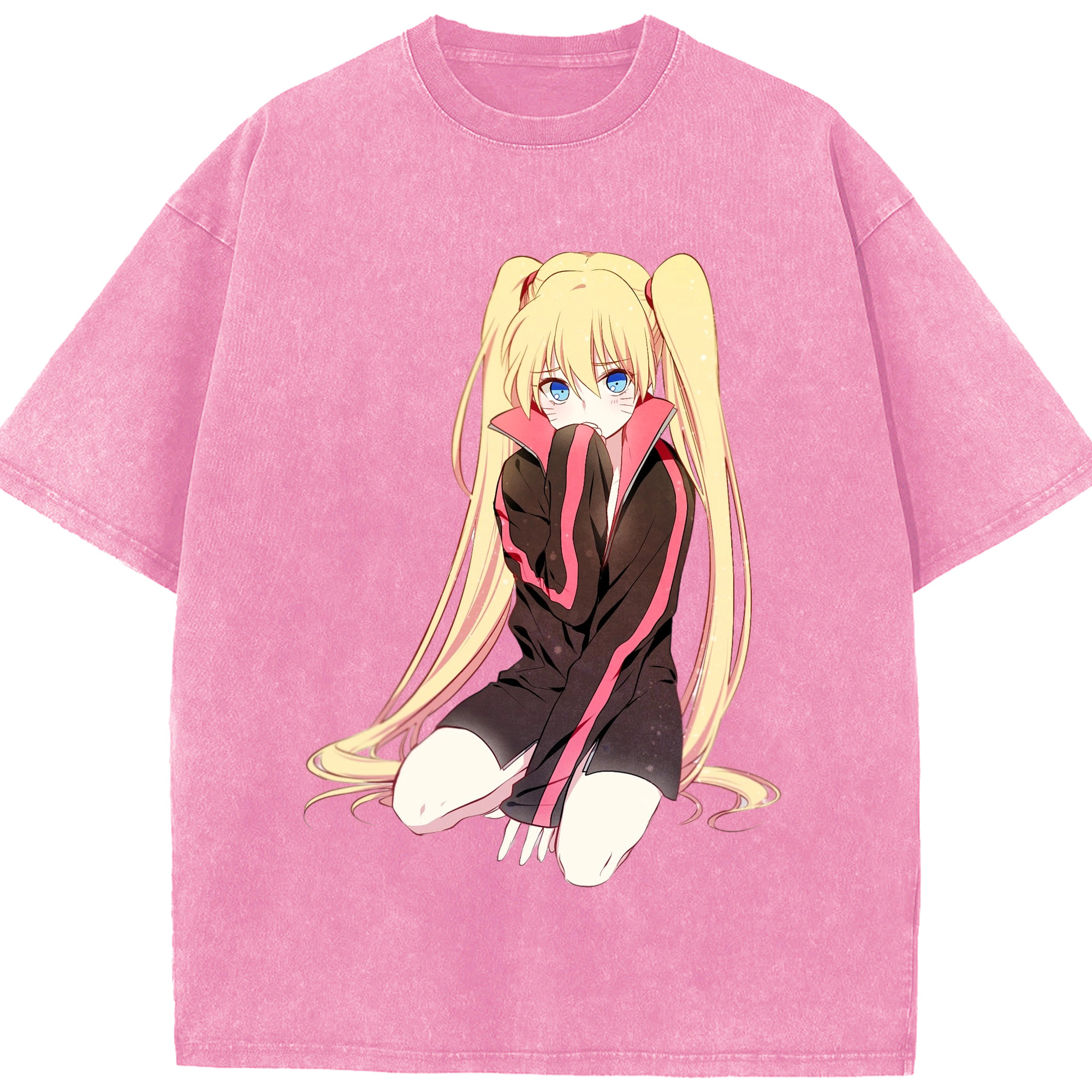 （画像用） NARUTO -ナルト- うずまき ナルト Uzumaki Naruto 綿100% ヴィンテージ風 半袖Tシャツ（フロントプリント）
